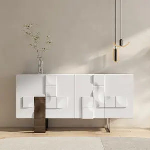 आधुनिक शैली सरल कस्टम भंडारण कंसोल अलमारियाँ कमरे में रहने वाले कला कैबिनेट दराज Sideboard