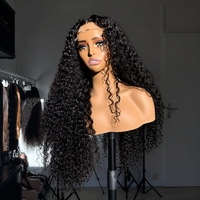 Perruque de cheveux humains bouclés bruts birmans 13x4 HD Lace Frontal sans colle, pré-coupée, en cheveux vietnamiens bruts pour femmes noires