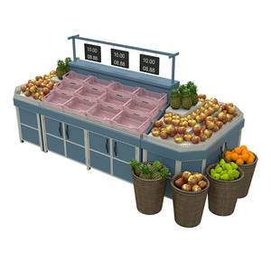 Exhibidor de Verduras de Doble Cara con Función de Pulverización, de Gran Capacidad, en Aleación de Aluminio y Tamaño Personalizado - Product Image 5