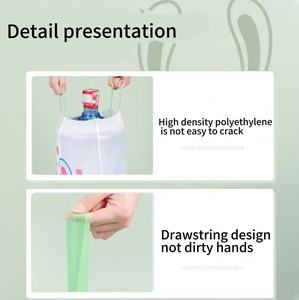 Vente en gros de revêtements de poubelle de cuisine personnalisés emballage sacs à ordures de fécule de maïs alimentaire sac à déchets compostable - Product Image 3