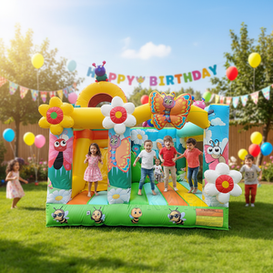 Château <span class=keywords><strong>gonflable</strong></span> commercial avec toboggan, structures gonflables magnifiques pour les fêtes de jardin - Product Image 1