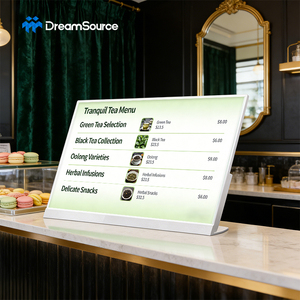 Cloud Management 15.6" Tabletop Digital Menu Screen WiFi Android L-Shape Countertop LCD Advertising <b>Display</b> for Restaurant - Product Image 1