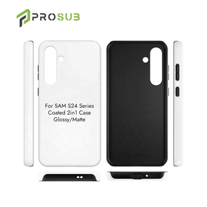 Prosub pour <span class=keywords><strong>Samsung</strong></span> pour Galaxy S24 5G Étui magnétique en TPUPC noir givré avec protection d'écran Téléphone portable dans un sac OPP - Product Image 4