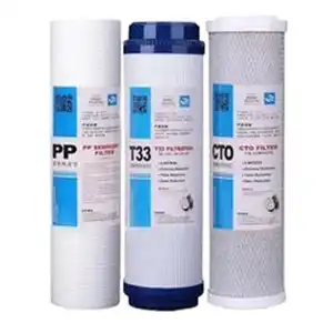 3 stage 10" Inch PP UDF CTO Activated Carbon Cartridge Filter Cartridge Osmosis For Homeused Water Treatment Machinery