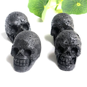 Della fabbrica del commercio all'ingrosso intagliato a mano <span class=keywords><strong>2</strong></span> pollici naturale pietra lavica teschi - Product Image 6