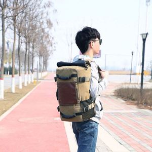 Mochila de viaje de poliéster y cuero de lujo, grande, para gimnasio, con logo de muestra gratuita, para mujer, hombre, niña. - Product Image 4