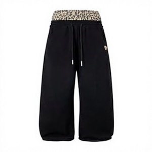 <b>Baggy</b> Wide Leg Sweatpants for <b>Women</b> Men Double Waist Camo Elastic Waisted Lounge Pants with Pockets - Product Image 1