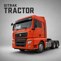 Camion tracteur diesel d'occasion SINOTRUK SITRAK C7H 6x4 540HP avec moteur Weichai, double cabine couchette et caméra arrière
