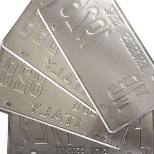 ป้ายโลหะตกแต่งรถยนต์ลายพิมพ์ขายส่ง ป้ายโลหะรถยนต์แบบกำหนดเอง ป้ายโลหะวินเทจ ป้ายทะเบียนรถยนต์ - Product Image 4