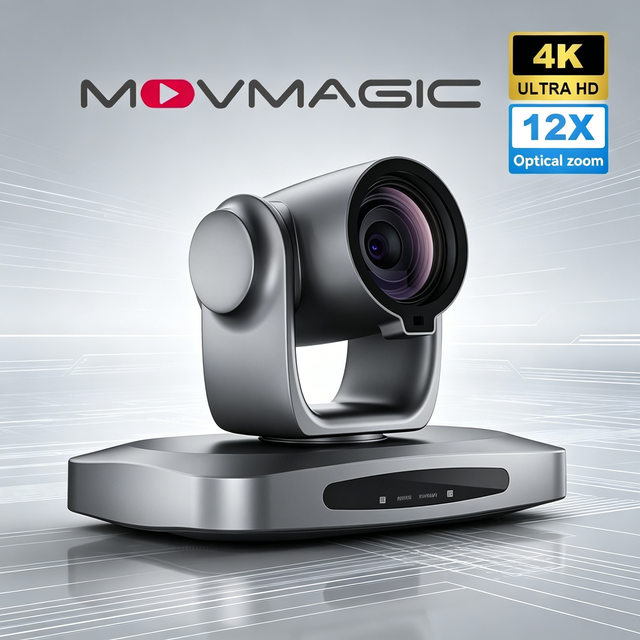 Movmagic MC3-H 12X 4K30P Ultra HD PTZ Camera with Catch up Function 1 Year Warranty Live Streaming Conference & Broadcasting Use