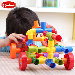 Onshine Water Pipe Building Blocks 72 Pcs <b>Educational</b> <b>Toy</b> For Children Aged 3-6 Years Plastic Construction Set - Product Image 3