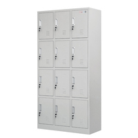 Armoire de rangement en acier, armoire métallique à 2 portes avec barre de suspension pour chambre à coucher, maison