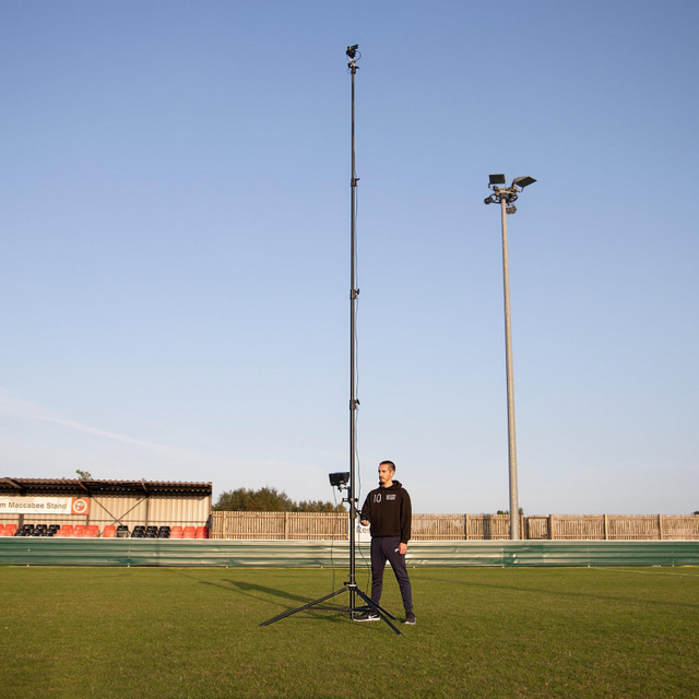 Carbon Fiber PTZ Camera Telescopic Mast for Camera Mounting and Broadcasting with Lightweight Extendable Pole