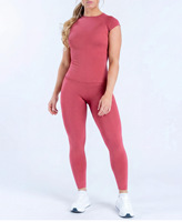Set Pakaian Yoga 2-Potong Tanpa Jahitan DFYNStyle Bare-Sense Eksklusif Lintas Negara, Pinggang Tinggi, Mengangkat Bokong, Mengontrol Perut