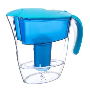 2.4L Classic BPA Free Plastic Alkaline Water Purifier Jug with cartridge filter replacement