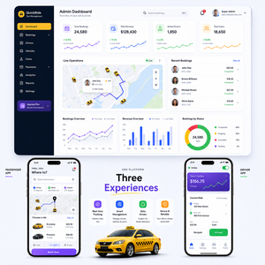 Azienda di Sviluppo App Taxi, Software per Servizi di Condivisione Viaggio, Sviluppo Personalizzato, Piattaforma di Prenotazione Trasporti, Soluzione con Codice Sorgente Completo - Product Image 4