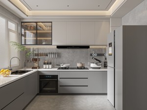 ตู้ครัวสำเร็จรูปแบบโมดูลาร์ <span class=keywords><strong>Lesso</strong></span> <span class=keywords><strong>Home</strong></span> พร้อมประกอบ ดีไซน์ทันสมัย ตกแต่งด้วยหินอ่อนและกระจกเคลือบเงา ขนาดสั่งทำได้ - Product Image 2