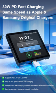 Interruttore Intelligente LCD con Pannello Touch Impermeabile, Ricarica Rapida USB-C a 3 Vie, Compatibile con Alexa/Google <span class=keywords><strong>Home</strong></span> - Product Image 3