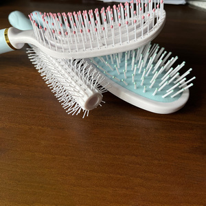 A807 Ensemble de brosses à air chaud bleu et blanc avec dents en nylon, manche en plastique, option logo personnalisé, conception à ventilation creuse - Product Image 3