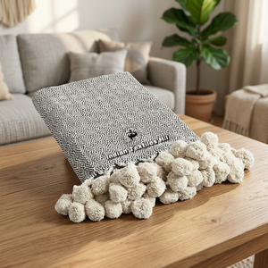 Plaid en coton à pompons de style nordique, motifs décoratifs indiens personnalisés, pour la literie et la décoration intérieure - Product Image 1