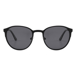 Lunettes de soleil ovales unisexes, monture noire, protection UV400, protection solaire pour adultes - Product Image 1