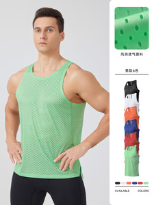 Chaleco Deportivo para <span class=keywords><strong>Hombre</strong></span>, <span class=keywords><strong>Verano</strong></span>, Transpirable, Secado Rápido, Sin Mangas, para Maratón, Running, Fitness, con <span class=keywords><strong>Tirantes</strong></span> - Product Image 4