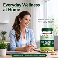 Gélules Véganes de Ginkgo Biloba (60 Capsules) pour la Mémoire et la Concentration – Complément Cérébral Personnalisable OEM