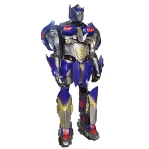 Gigante robô fantasia, tamanho de vida adulto stilt walker cosplay brinquedos robô optimus prime preço traje robô fantasia