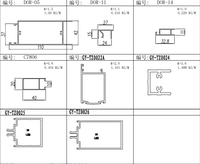 6063, nuevo diseño anodizado, marco de ventana de puerta de cocina de aluminio extruido, perfil de aluminio, ventanas y puertas de aluminio para Tanzania