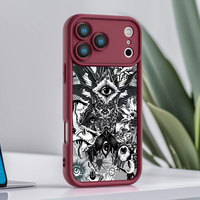 Coque souple en TPU avec motif œil du démon pour iPhone 8 Plus Air 17 13 Pro Max