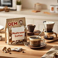 Café Champignon, Collagène, Chaga, Crinière de Lions, L-Théanine pour Focus, Energie, Digestion, Immunité, Compléments Alimentaires
