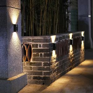 Lámpara Solar LED <span class=keywords><strong>para</strong></span> Decoración de Escaleras de Patio, Iluminación Ascendente y Descendente, Lámpara de Pared Solar <span class=keywords><strong>para</strong></span> Exteriores, Impermeable, <span class=keywords><strong>para</strong></span> <span class=keywords><strong>Porche</strong></span> y Jardín - Product Image 6