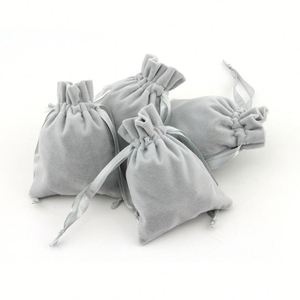 Sacs en velours personnalisés avec impression de logo, pochettes en velours, sacs à cordon, emballages en tissu, sacs cadeaux - Product Image 4