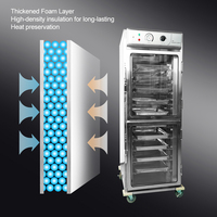 Armoire de chauffage commerciale mobile en acier inoxydable à 10 couches électrique d'alimentation d'usine