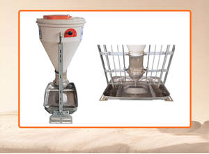 Hengyin - Equipo Automático de Alta Calidad para la Cría de Cerdos, Comedero Húmedo/Seco de Plástico y Acero, Color Blanco, 50 kg, 1 Año de Garantía, Larga Duración - Product Image 2