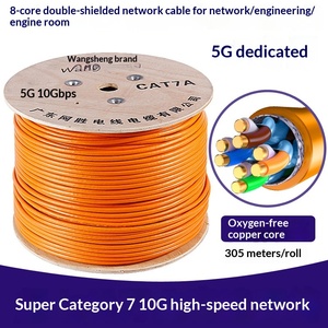 Câble <span class=keywords><strong>Ethernet</strong></span> Ultra Cat7e <span class=keywords><strong>10</strong></span> Gigabit Haute Vitesse, Noyau en Cuivre Double Blindage PVC 100m Paire Torsadée - Product Image 5