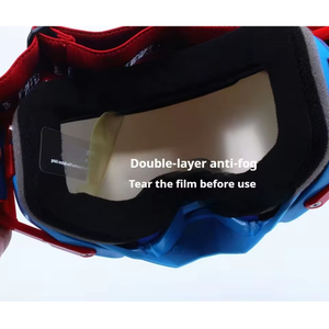 Nouvelles lunettes <span class=keywords><strong>LEATT</strong></span> de couleur, anti-buée, coupe-vent, avec verres toriques à monture intégrale, unisexe, Velocity 6.5 SNX Iriz, lunettes de moto tout-terrain - Product Image 6