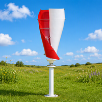 Système hybride éolien-solaire vertical 5 kW avec contrôleur connecté au réseau et hors réseau, sortie 220 V