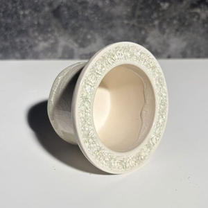 Pot de fleurs en céramique minimaliste et respirant, finition craquelée, pour plantes vertes, cactus, petit plateau de bonsaï de bureau, transfrontalier - Product Image 4