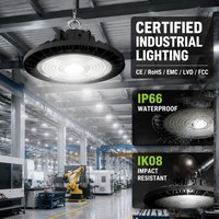 Projecteur LED Industriel 150W IP66 IK08 Haute Efficacité Éclairage Uniforme Aluminium Garantie 5 Ans Usine Entrepôt Atelier Sport