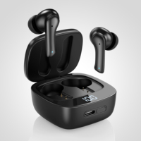 Écouteurs TWS avec 20 heures d'autonomie, son stéréo HiFi, réduction de bruit ENC avec 2 micros, écouteurs intra-auriculaires pour le jeu, le sport, écouteurs sans fil