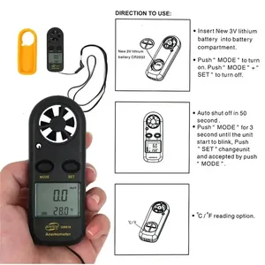 L'anémomètre <span class=keywords><strong>de</strong></span> poche numérique intelligent HEDAO GM816 avec échelle <span class=keywords><strong>de</strong></span> température <span class=keywords><strong>mesure</strong></span> avec précision la vitesse <span class=keywords><strong>de</strong></span> l'air et <span class=keywords><strong>du</strong></span> <span class=keywords><strong>vent</strong></span> - Product Image 2