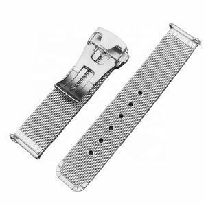 <span class=keywords><strong>Bracelet</strong></span> de montre milanais à dégagement rapide de luxe de haute qualité <span class=keywords><strong>bracelet</strong></span> en maille d'acier inoxydable de déploiement de 20mm pour <span class=keywords><strong>bracelet</strong></span> de montre <span class=keywords><strong>Omega</strong></span> - Product Image 2