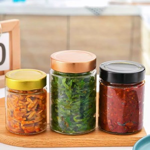 Stoples Kaca Ramah Lingkungan 250ml/500ml/1000ml Tutup Aluminium Mulut Lebar Food Grade untuk Susu, Kue, Pil, Minyak Zaitun, Jeli, Gula - Product Image 4