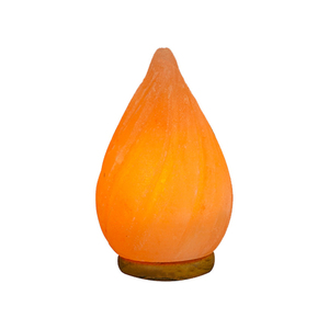 Lámpara de Sal Rosa del Himalaya LED, Forma de Lágrima Natural Tallada, Ecológica, Luz Ambiental Cálida Rústica para Decoración del Hogar - Product Image 1
