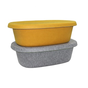 Manufacturer Wholesale Price Fashion Felt Hat Storage Bucket Baby Storage Basket Lego Storage Box With Lid Pet Recycle Plastic