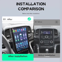 Radio Autoradio 13 Pouces pour Renault Megane 4, Samsung Koleos, Talisman 2017-2019, Lecteur Multimédia Android 13, Écran Style Tesla, Stéréo GPS
