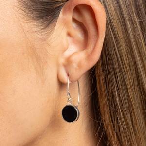 Natural Black Onyx <b>Earrings</b> Handmade 925 Sterling Silver Long Drop <b>Earrings</b> Unique Gemstone Jewelry Beautiful Gift - Product Image 6