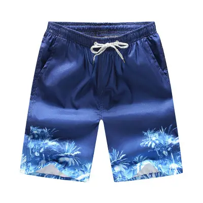 Wholesale Factory Polyester Fabric Tie Dyed Swim Trunks Printing Swimsuit Beach Swimming Pants