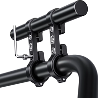 Support d'extension de guidon de moto avec double pince de fixation, plateforme d'extension de guidon, accessoires moto